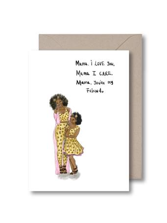 KITSCH NOIR - I Love You Mama Card NO COLOR