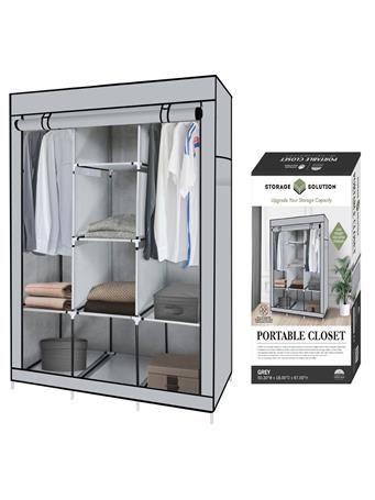 AMERICAN DREAM HOME - Storage Closet with Shelving GREY