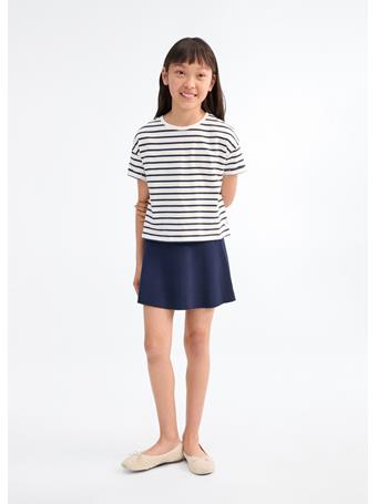MANGO - Striped Short-sleeved T-shirt IVORY