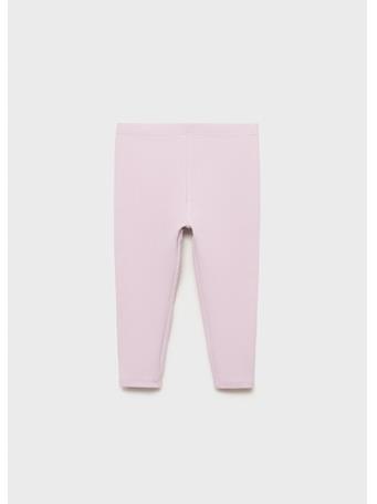MANGO - Cotton Ribbed Leggings LIGHT PURPLE