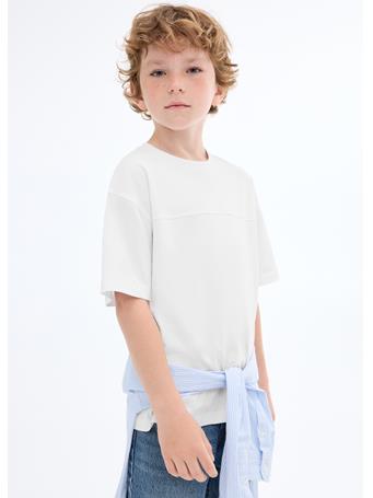 MANGO - Seam Detail T-shirt WHITE