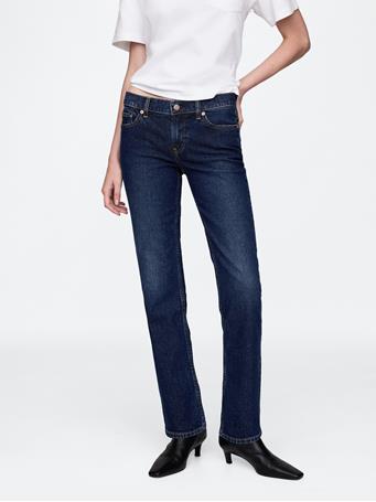 GAP - Low Rise '90s Straight Jeans DARK INDIGO 1