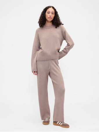 GAP - CashSoft Relaxed Crewneck Sweater FLANNEL TAUPE