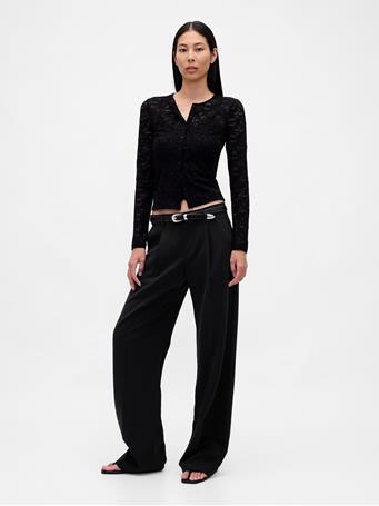GAP - Lace Cardigan BLACK