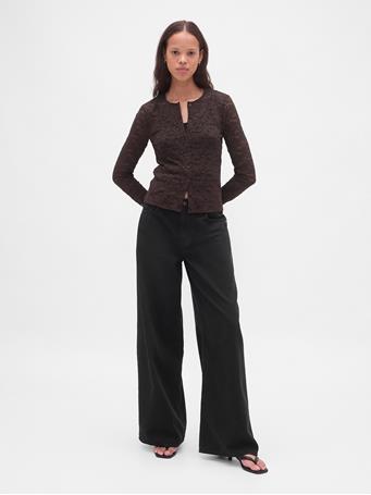 GAP - Lace Cardigan TERRA BROWN