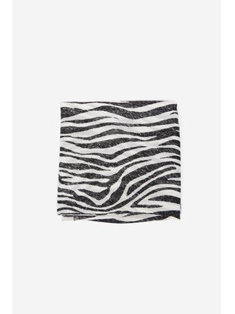CORTEFIEL - Zebra Print Scarf WHITE PRINT
