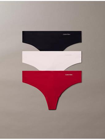 CALVIN KLEIN - Invisibles 3-Pack Thong ASST