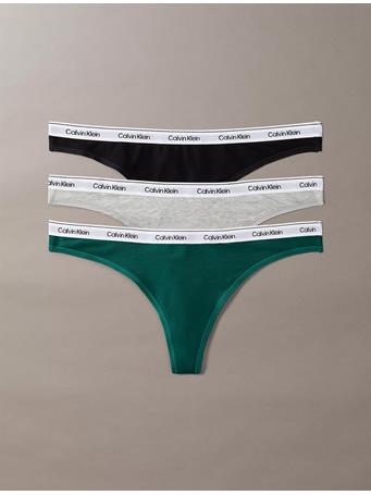 CALVIN KLEIN - Modern Logo 3-Pack Low Rise Thong ASST
