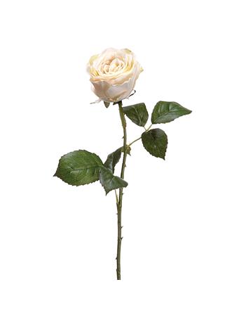 ALL STATE FLORAL - 22" Silk Large Rose Bud Flower Spray BEIGE