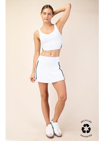 RAE MODE - Recycled Butter Skort WHT/BLK