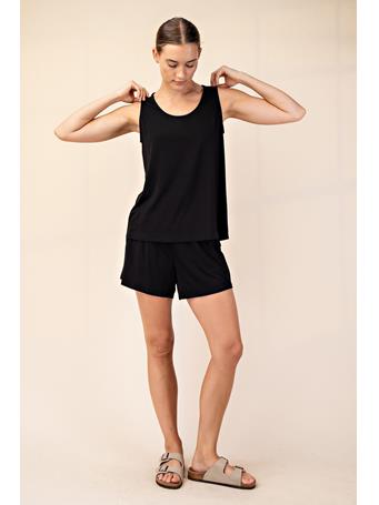 RAE MODE - Viscose Modal Sleeveless Tank BLACK