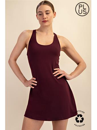 RAE MODE - Plus Size Tennis Romper Dress CASSIS