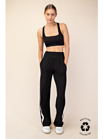 RAE MODE - Recycled Butter Crossback Bra Top BLACK