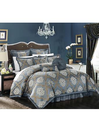 RAMALLAH TRADING CO - Aubrey Jacquard 9-Piece Comforter Set BLUE