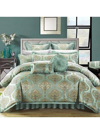 RAMALLAH TRADING CO - Como 9-Piece Jacquard Comforter Set BLUE