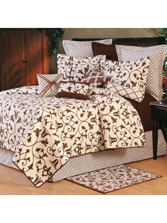 RAMALLAH TRADING CO - Seraphina Cotton Brown Quilt Set TERRACOTTA