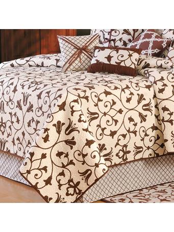 RAMALLAH TRADING CO - Seraphina Cotton Brown Quilt Set TERRACOTTA