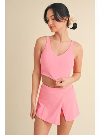 KIMBERLY C SPORT - Aligned Performance Cropped Tank Top HOT PINK