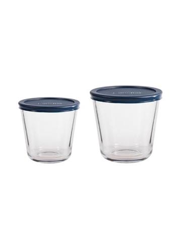 ANCHOR HOCKING - Tall Round Storage Cups (Set of 2) CLEAR