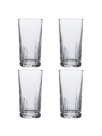 ANCHOR HOCKING - Anniston Rocks Tea Glasses (Set of 4) CLEAR
