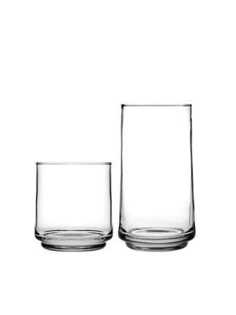 ANCHOR HOCKING - Findlandia Clear Glasses (Set of 12) CLEAR