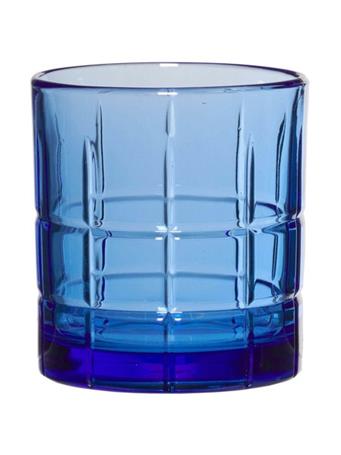 ANCHOR HOCKING - Manchester Rocks Glasses (Set of 12) BLUE