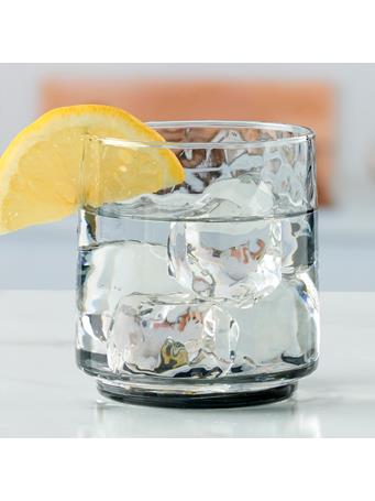 ANCHOR HOCKING - Brockhill Rocks Glasses (Set of 12) CHARCOAL