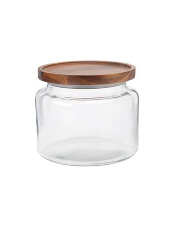 ANCHOR HOCKING - Mini Montana Jar with Acacia Wood Lid CLEAR