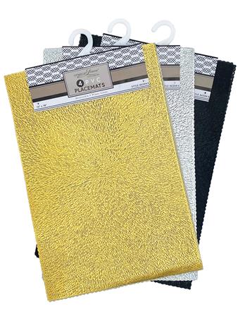 AMERICAN LINEN - Metallic PVC Place Mat ASSORTED