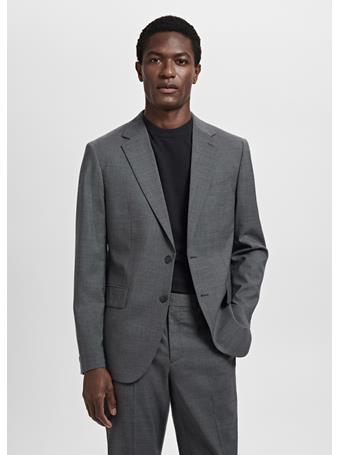 MANGO - Turin 100% Virgin Wool Suit Blazer GREY