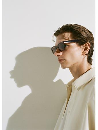 MANGO - Rectangular-frame Sunglasses TABACCO