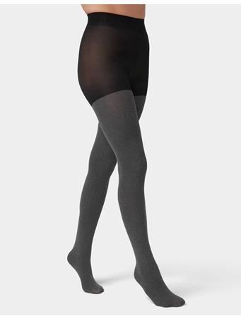 HUE - Super Opaque Control Top Tight GRAPHITE HTHR