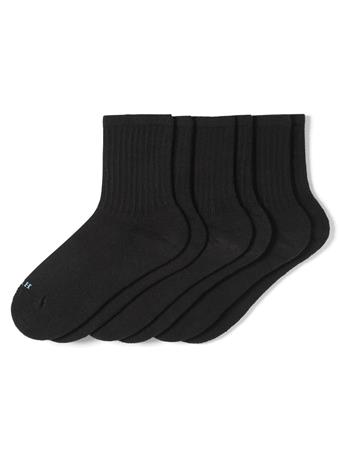 HUE - Air Cushion Sport Crew 3 Pair Pack BLACK
