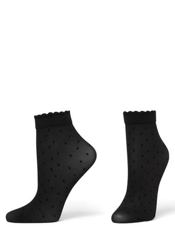 HUE - Dot Mesh Anklet BLACK