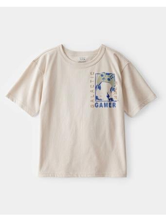 CARTERS - Kid Galactic Gamer Short-Sleeve Graphic Tee TAN