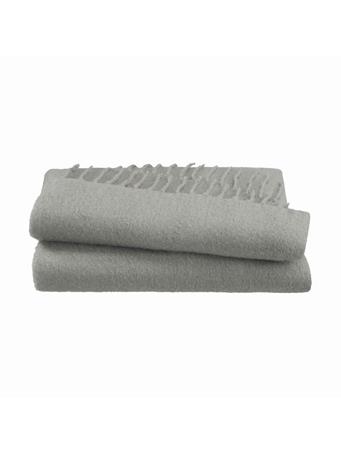 WESTPOINT HOME - Vellux Luxury Mohair Woven Throw Blanket GREY