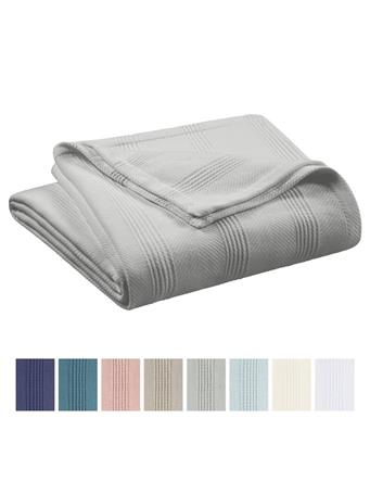 WESTPOINT HOME - Vellux Cotton Blanket GREY