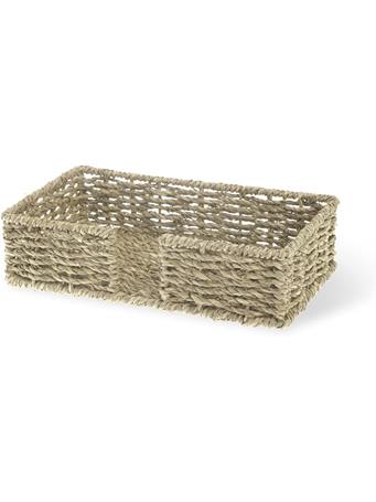 BOSTON INTERNATIONAL - Seagrass Guest Napkins Caddy BROWN