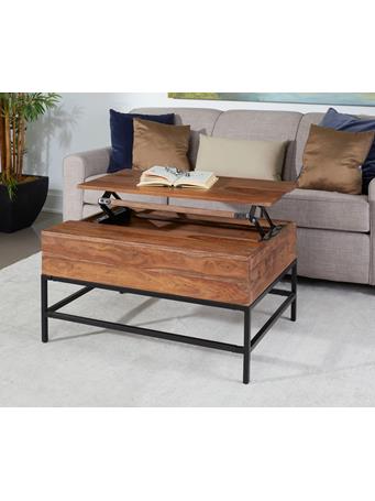 LINON HOME PRODUCTS - Coast to Coast Springdale Natural Brown Lift Top Coffee Table BROWN