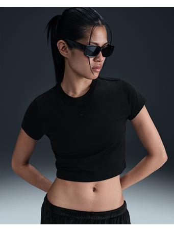 NIKE - Sportswear Chill Knit Women's Cropped T-Shirt BLACK