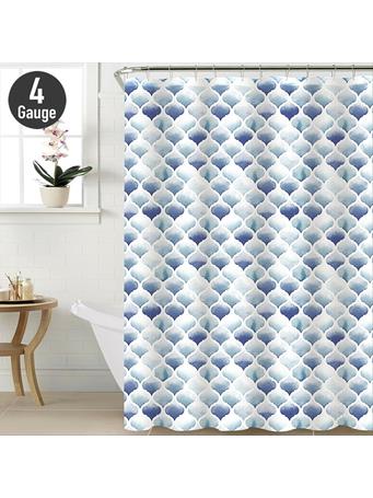 BATH BLISS - Shower Curtain BLUE