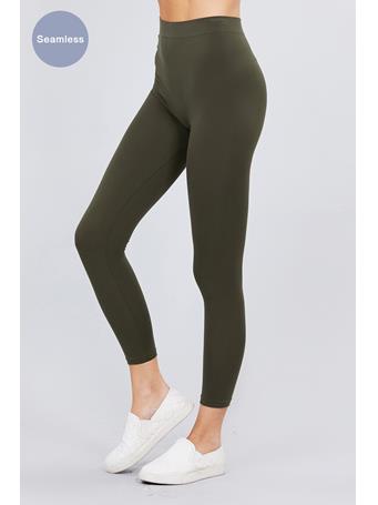 ACTIVE BASIC - Seamless Leggings OLIVE