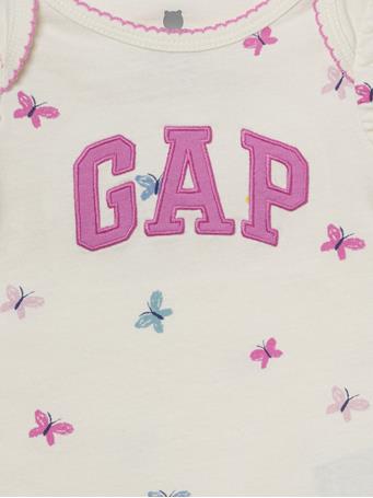 GAP - Baby Organic Cotton Logo Bodysuit BUTTERFLY