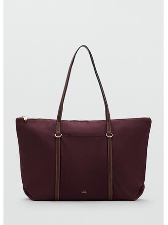 MANGO - Shopper Bag With Double Handle MEDIUM PURPLE