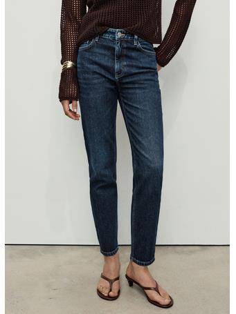 MANGO - Newmom Comfort High-rise Jeans NAVY