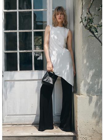 MANGO - Handbag With Metal Handle BLACK