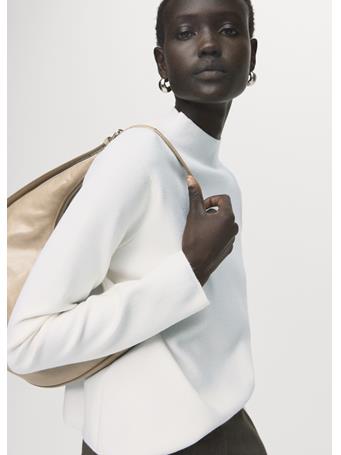 MANGO - Knitted Sweater With Perkins Neck NATURAL WHITE