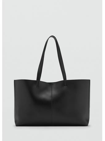 MANGO - Shopper Bag With Double Handle BLACK