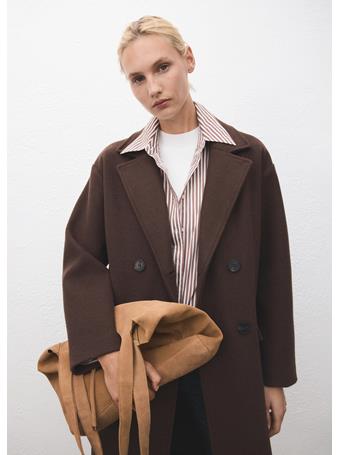 MANGO - Suede Shopper Bag MEDIUM BROWN