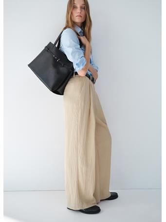 MANGO - Shopper Bag With Charm BLACK